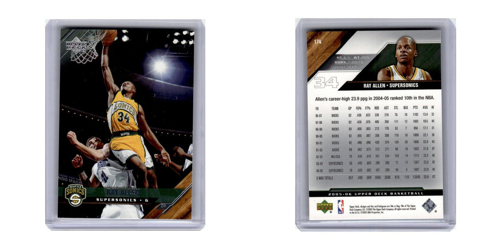 2005 Upper Deck Ray Allen Seattle SuperSonics #174
