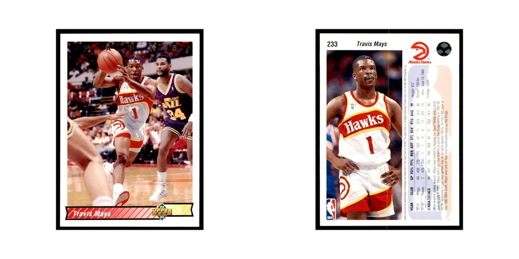 1992 Upper Deck Travis Mays Basketball Cards #233