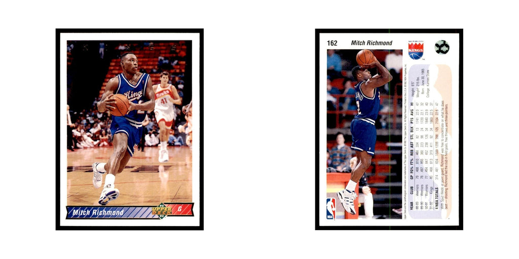 1992 Upper Deck Mitch Richmond Basketball Cards #162