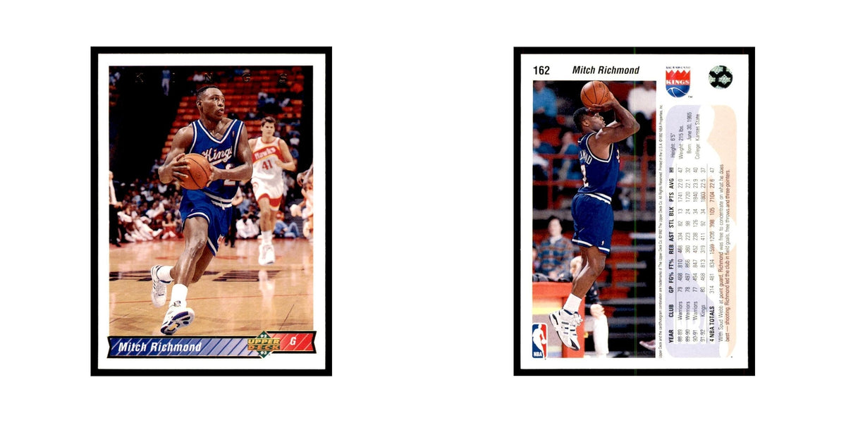 1992 Upper Deck Mitch Richmond Basketball Cards #162