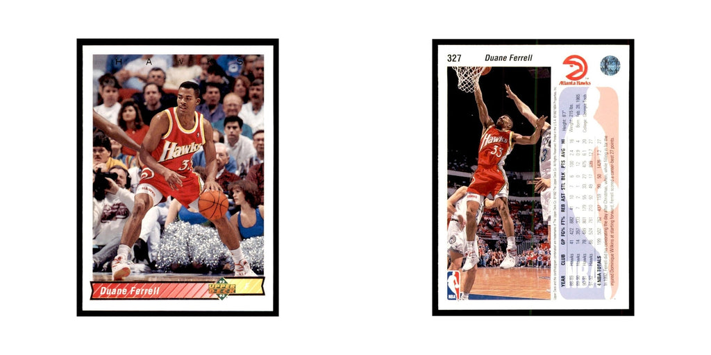 1992 Upper Deck Duane Ferrell Basketball Cards #327