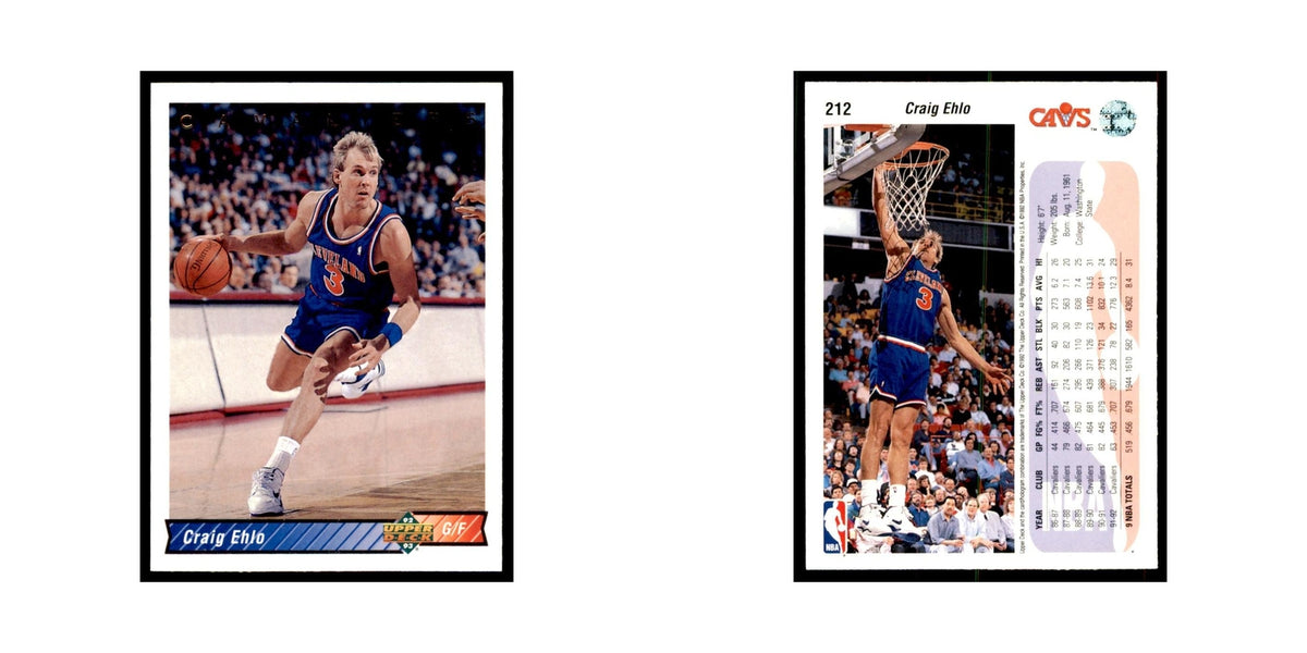 1992 Upper Deck Craig Ehlo Basketball Cards #212