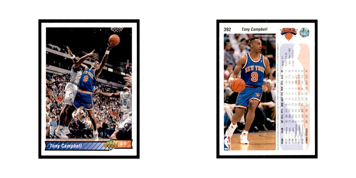 1992 Upper Deck Tony Campbell Basketball Cards #392
