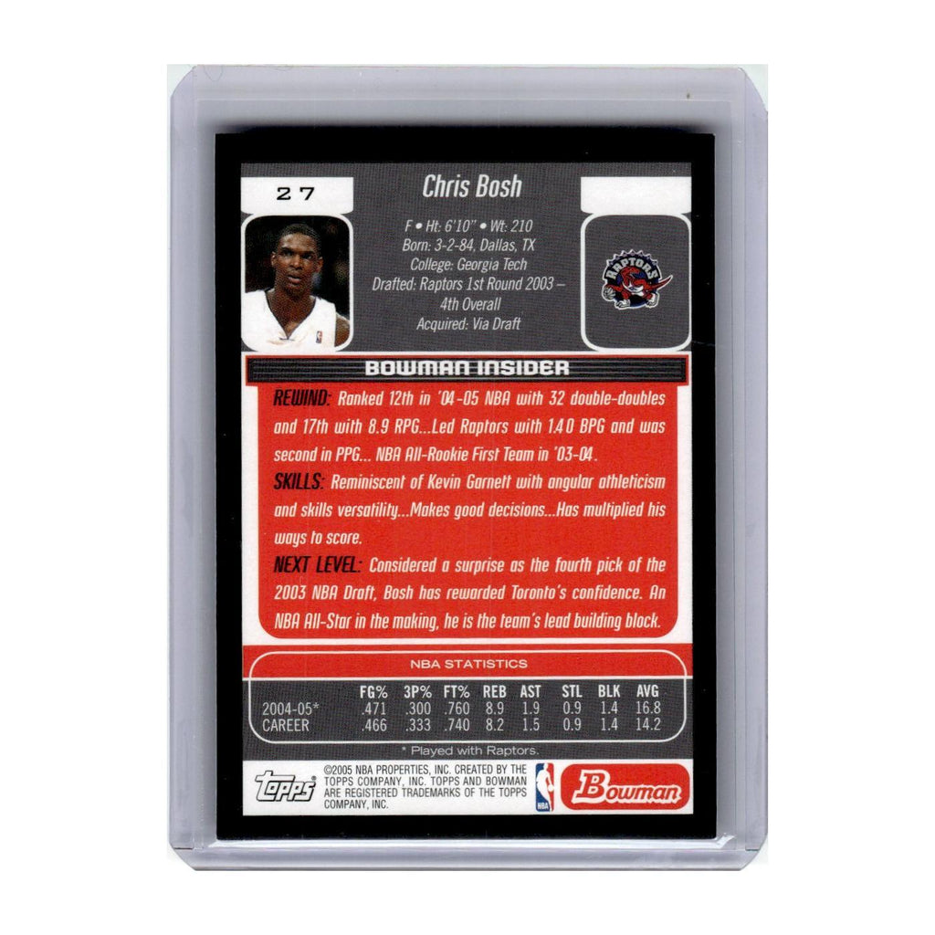 2005 Bowman Chris Bosh Raptors #27