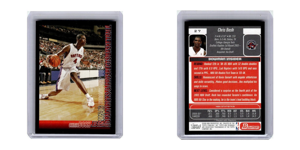 2005 Bowman Chris Bosh Raptors #27