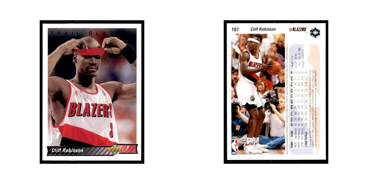 1992 Upper Deck Cliff Robinson Basketball Cards #107