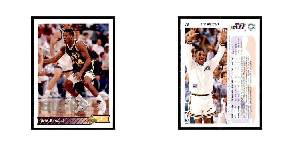 1992 Upper Deck Eric Murdock Basketball Cards #78