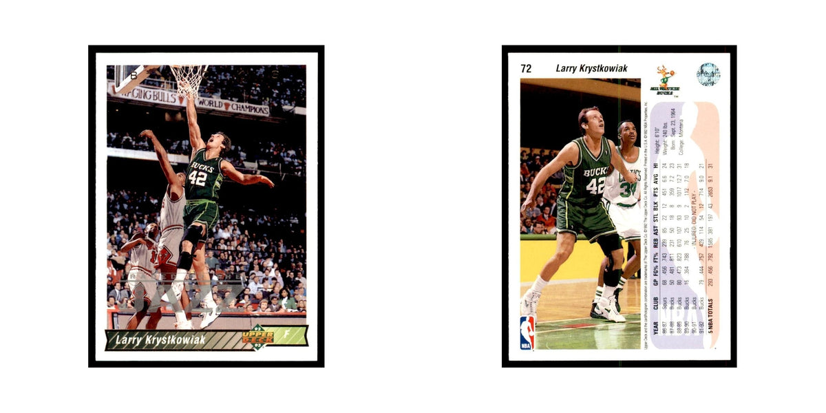 1992 Upper Deck Larry Krystkowiak Basketball Cards #72