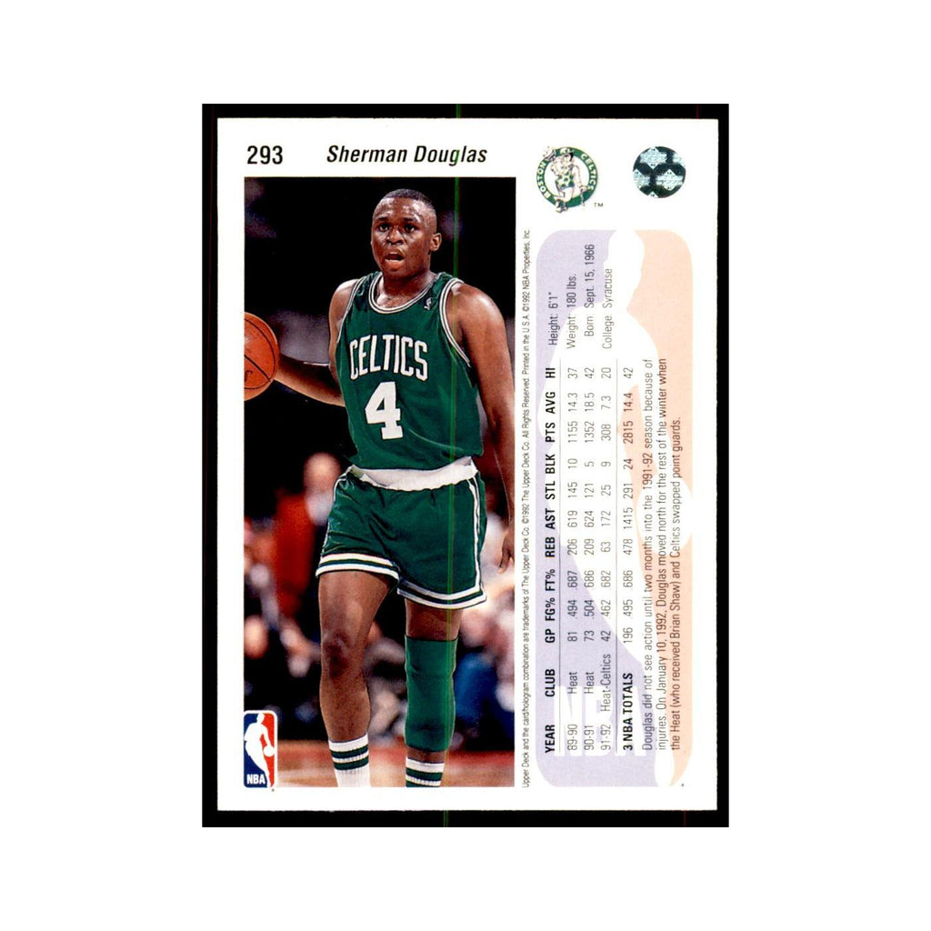 1992 Upper Deck Sherman Douglas Basketball Cards #293