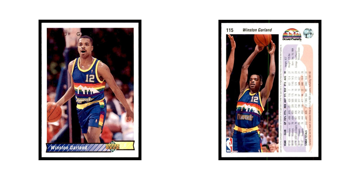 1992 Upper Deck Winston Garland Basketball Cards #115