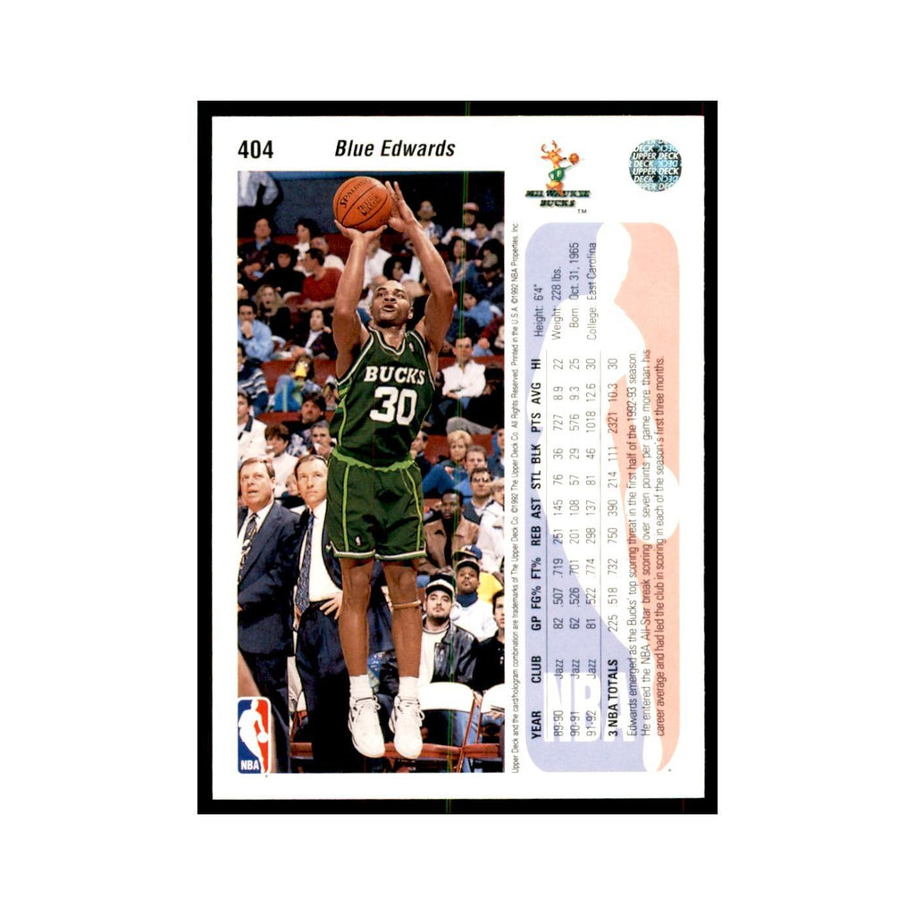 1992 Upper Deck Blue Edwards Basketball Cards #404