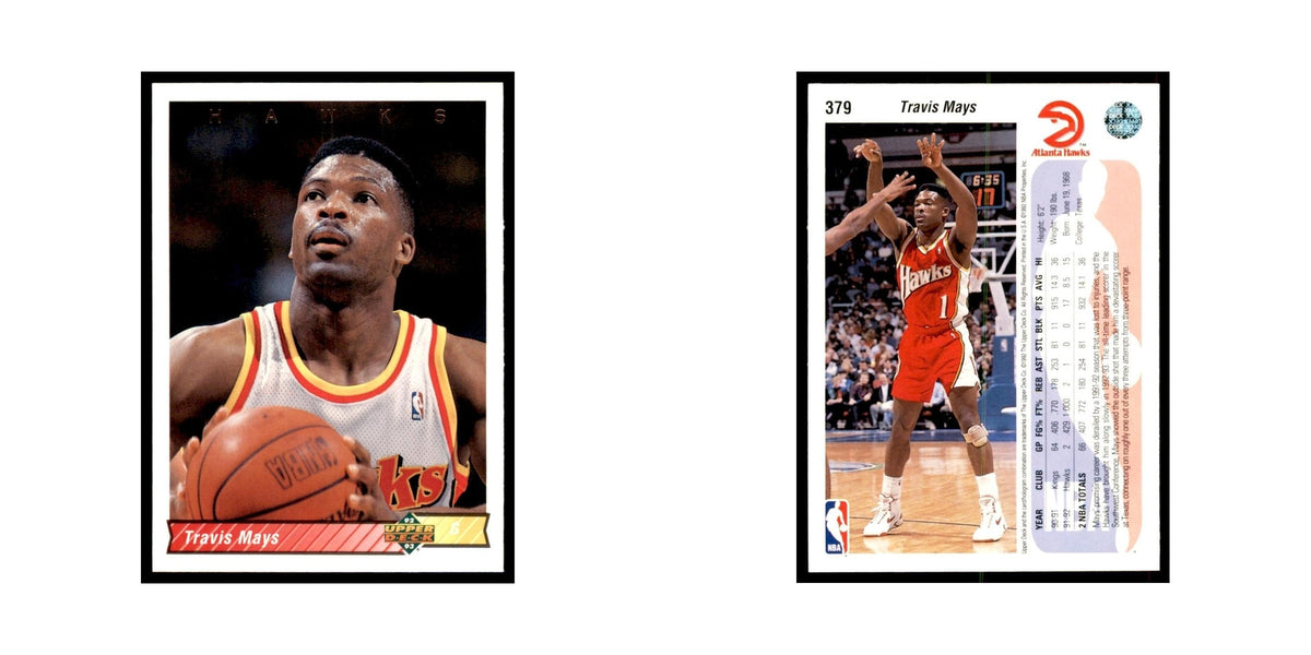1992 Upper Deck Travis Mays Basketball Cards #379