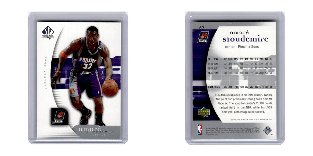 2005 Upper Deck SP Authentic Amare Stoudemire Suns #67
