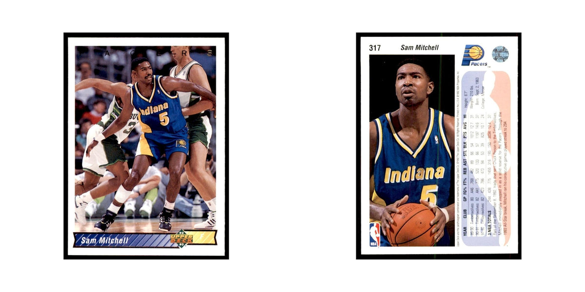 1992 Upper Deck Sam Mitchell Basketball Cards #317