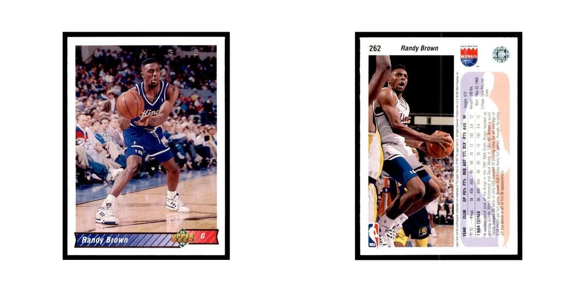 1992 Upper Deck Randy Brown Basketball Cards #262