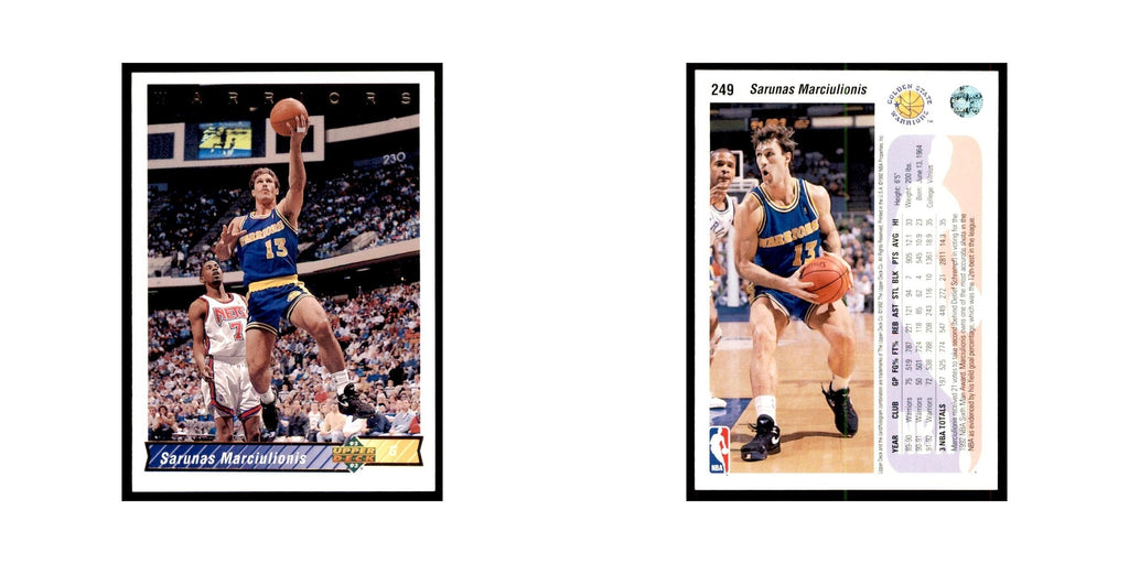 1992 Upper Deck Sarunas Marciulionis Basketball Cards #249