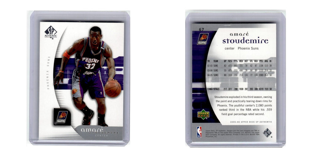 2005 Upper Deck SP Authentic Amare Stoudemire Suns #67