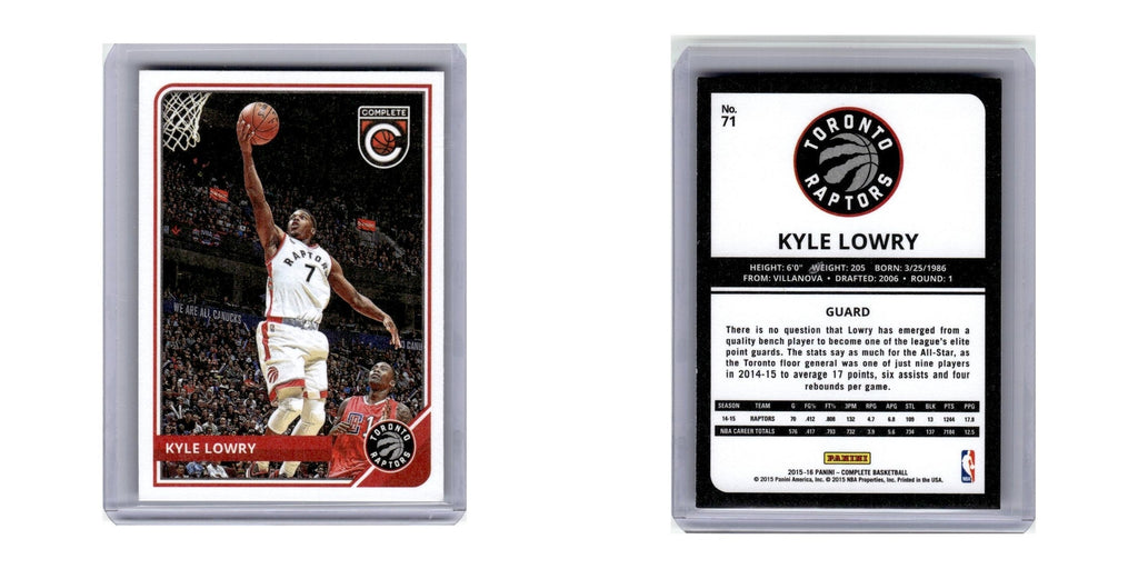 2015 Panini Complete Kyle Lowry Raptors #71