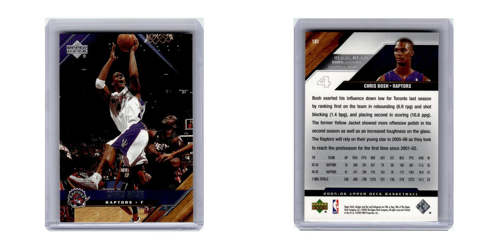 2005 Upper Deck Chris Bosh Raptors #181