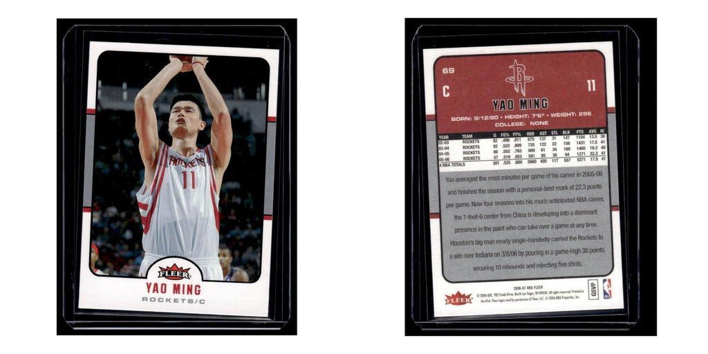 2006 Fleer Yao Ming Rockets #69