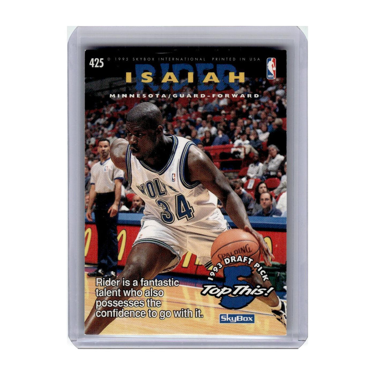 1993 Skybox International Juwan Howard Isaiah Rider #425