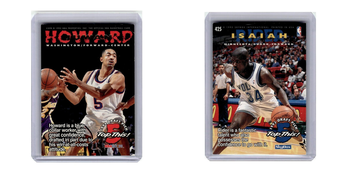1993 Skybox International Juwan Howard Isaiah Rider #425
