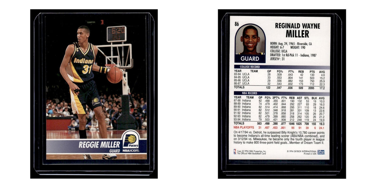 1994 Hoops Reggie Miller Pacers #86