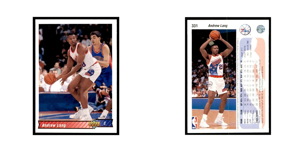 1992 Upper Deck Andrew Lang Basketball Cards #331