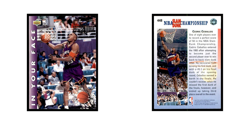 1992 Upper Deck Cedric Ceballos Basketball Cards #448