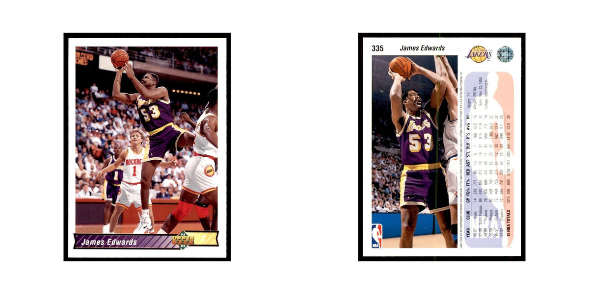 1992 Upper Deck James Edwards Basketball Cards #335