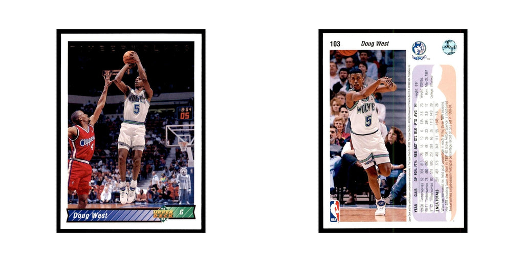 1992 Upper Deck Doug West Basketball Cards #103