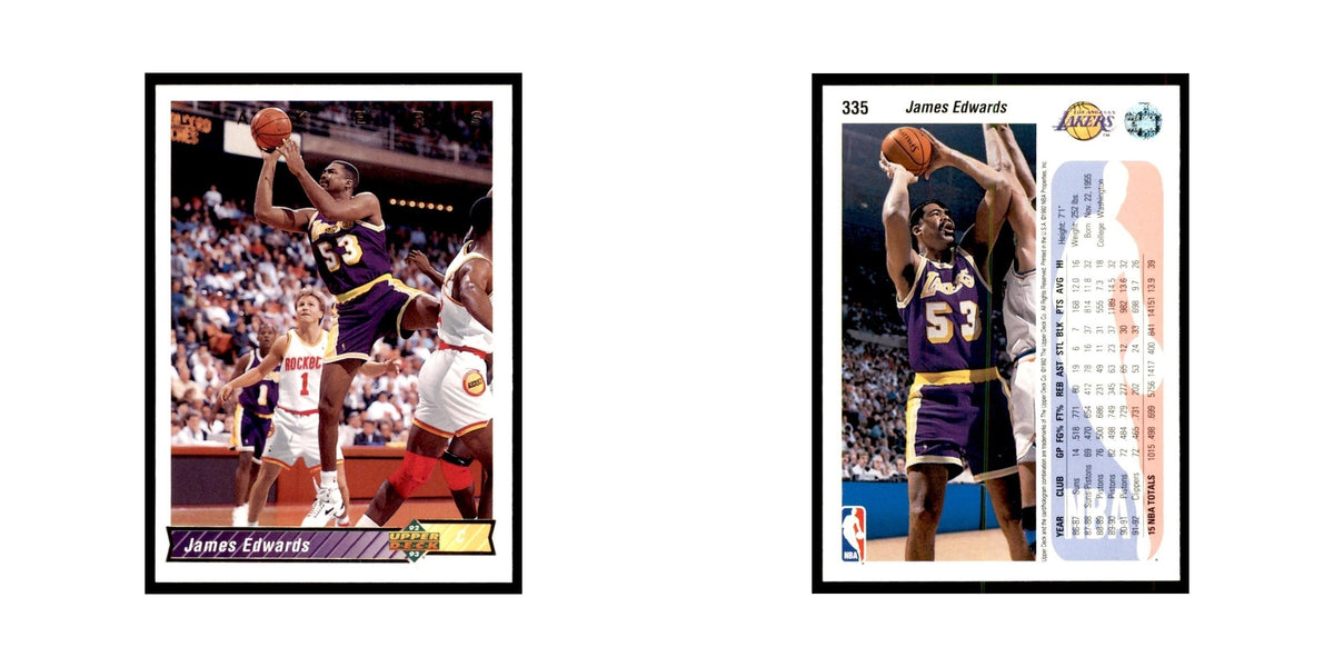 1992 Upper Deck James Edwards Basketball Cards #335