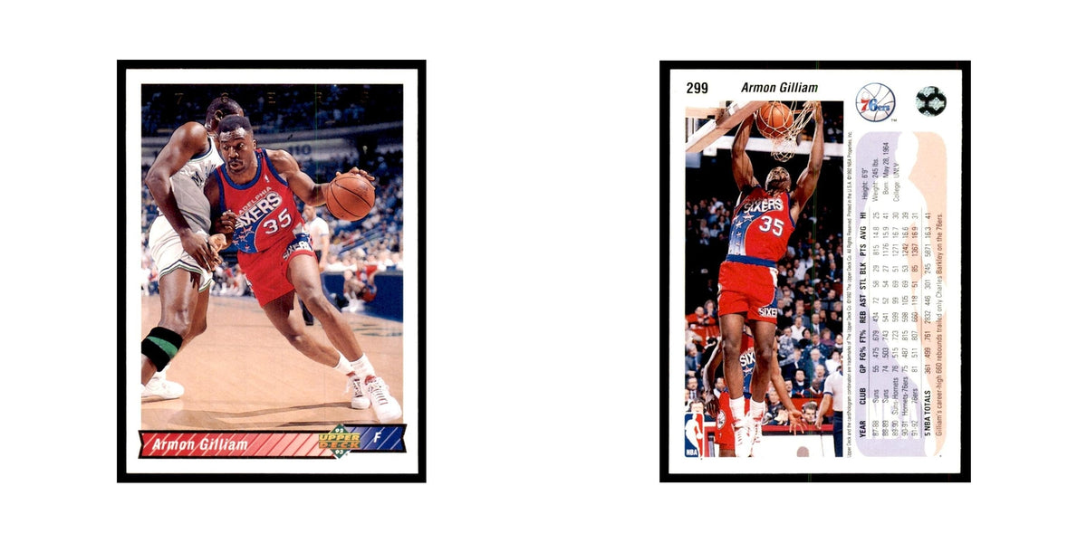 1992 Upper Deck Armon Gilliam Basketball Cards #299