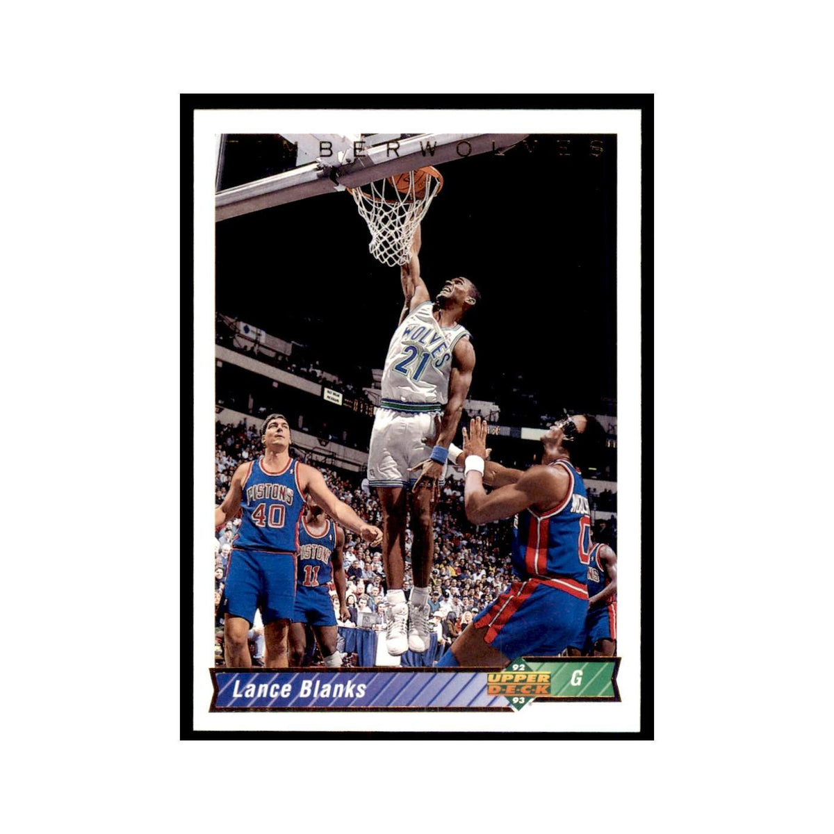 1992 Upper Deck Lance Blanks Basketball Cards #319