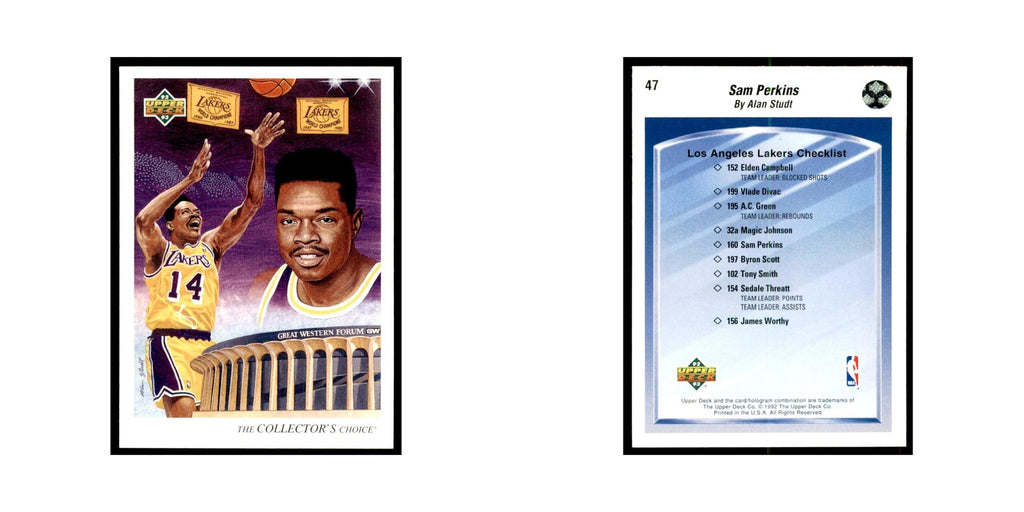 1992 Upper Deck Sam Perkins Basketball Cards #47