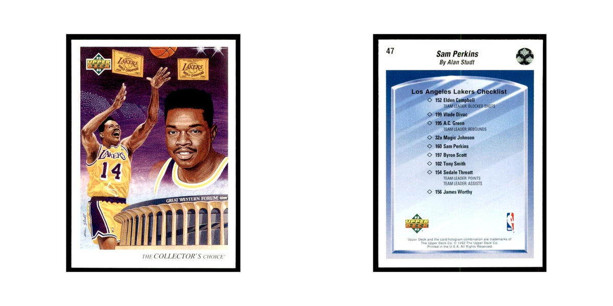 1992 Upper Deck Sam Perkins Basketball Cards #47