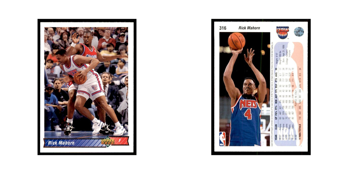 1992 Upper Deck Rick Mahorn Basketball Cards #316