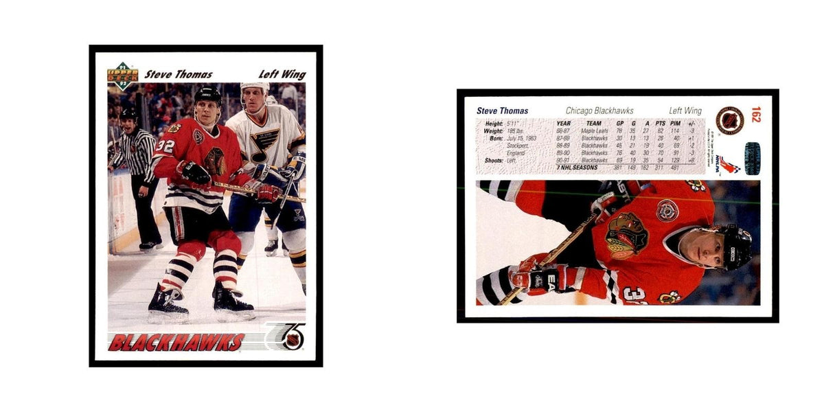 1991 Upper Deck Steve Thomas Hockey Cards #162