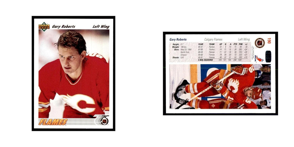1991 Upper Deck Gary Roberts Hockey Cards #190