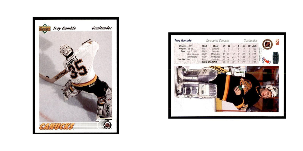 1991 Upper Deck Troy Gamble Hockey Cards #120