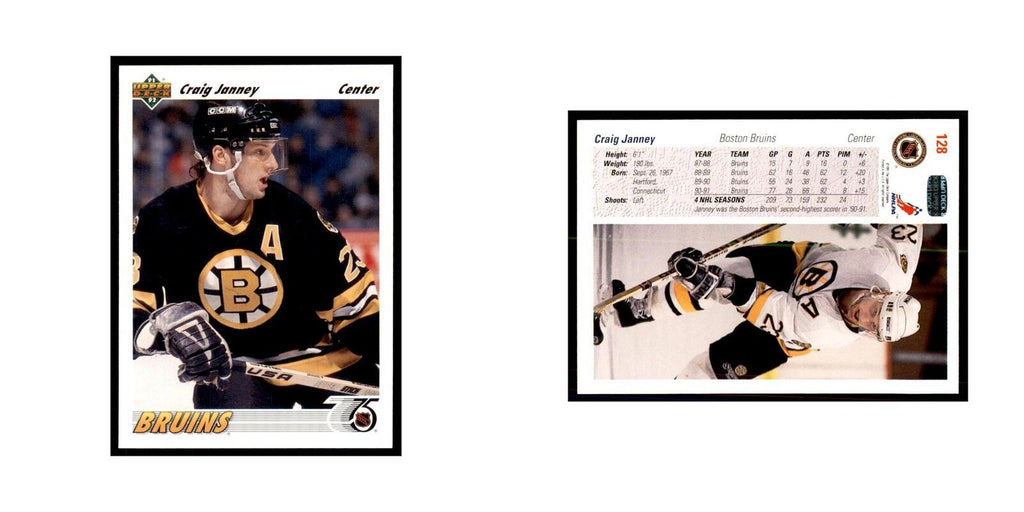 1991 Upper Deck Craig Janney Hockey Cards #128