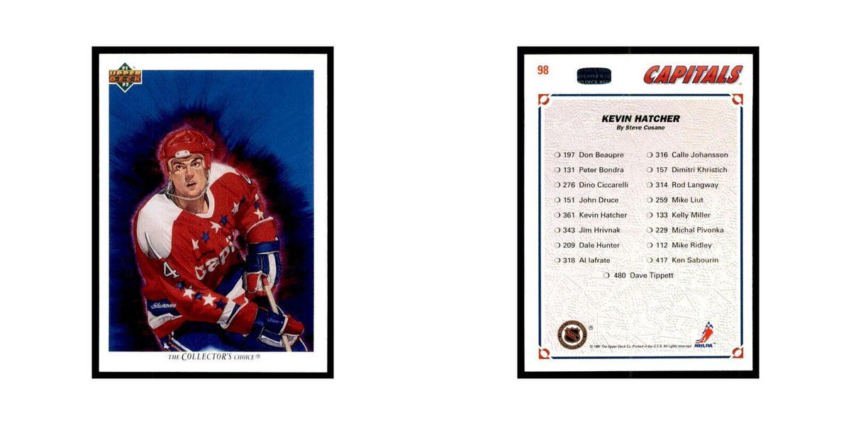 1991 Upper Deck Kevin Hatcher Hockey Cards #98