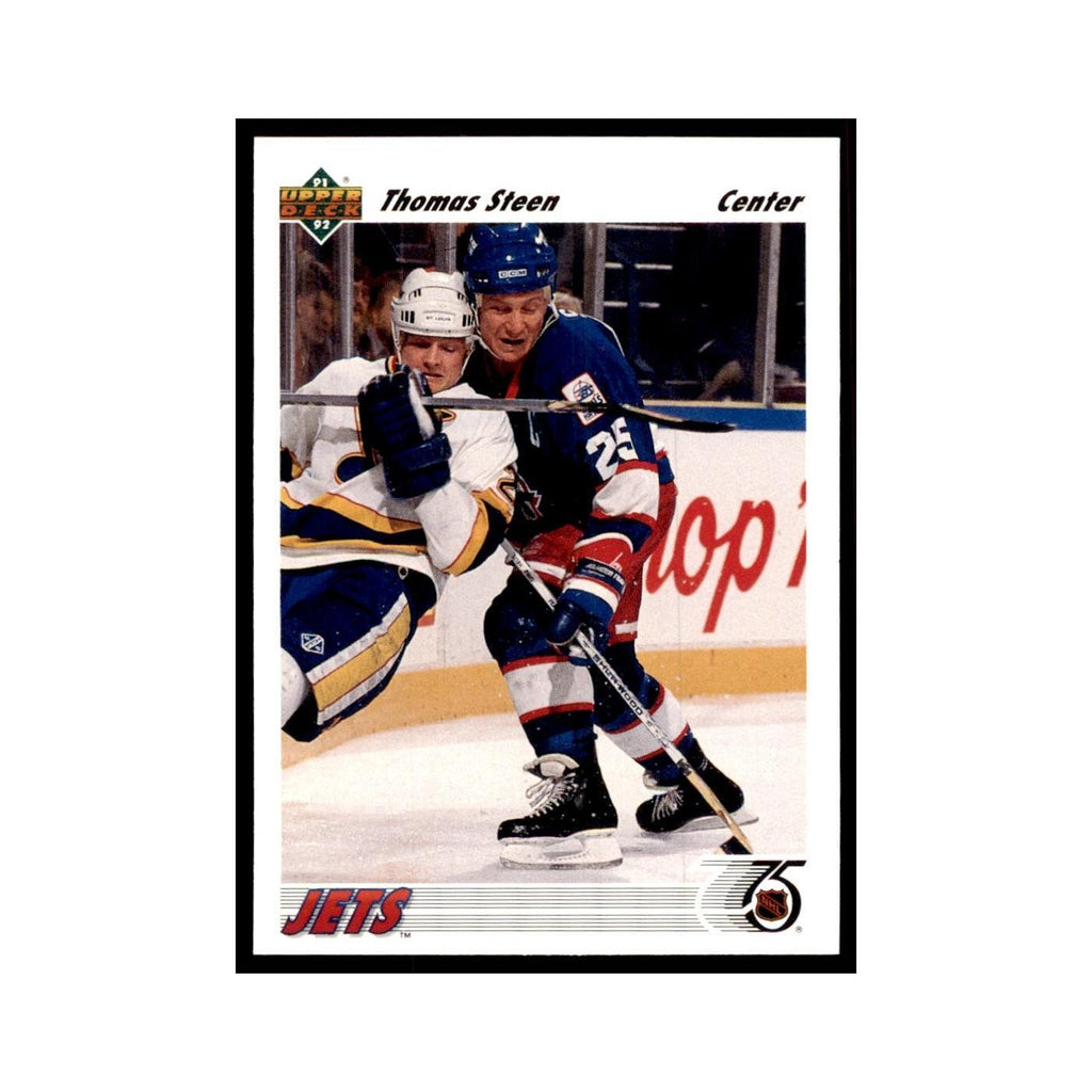 1991 Upper Deck Thomas Steen Hockey Cards #181