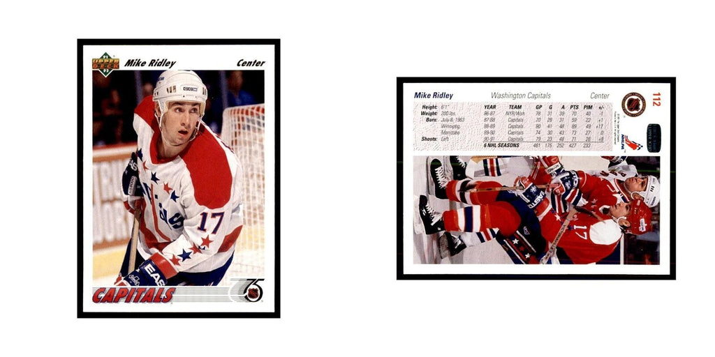 1991 Upper Deck Mike Ridley Hockey Cards #112