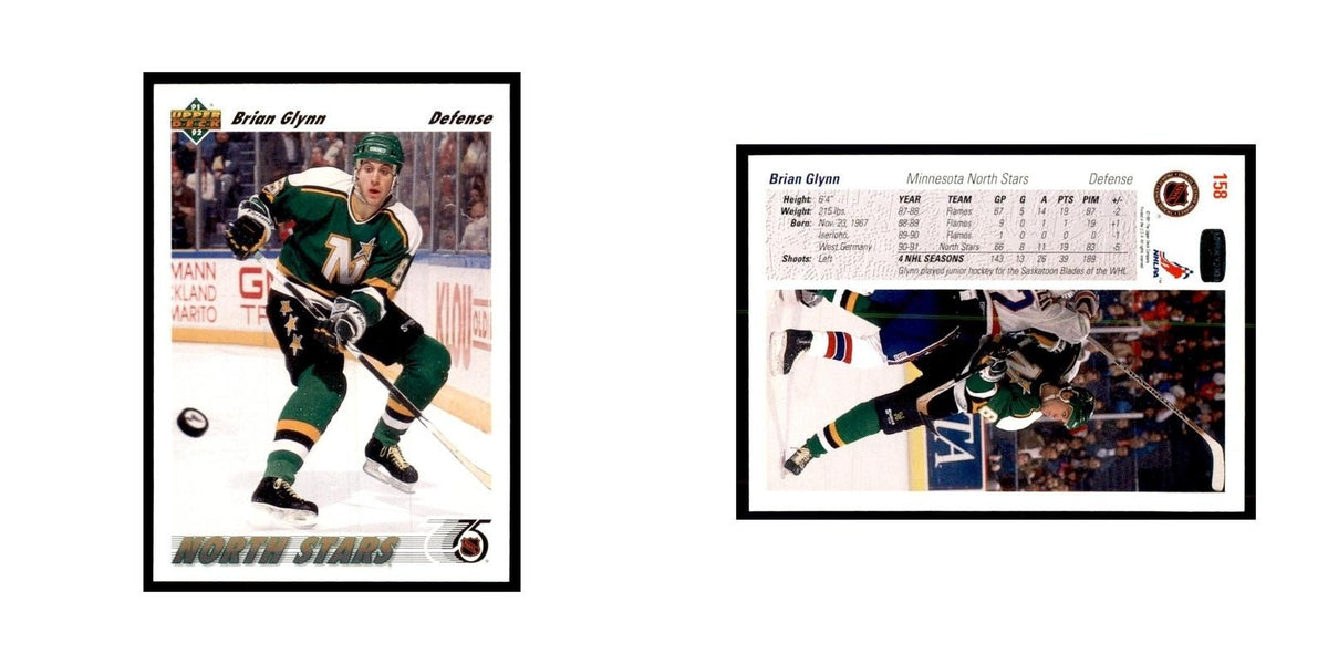 1991 Upper Deck Brian Glynn Hockey Cards #158