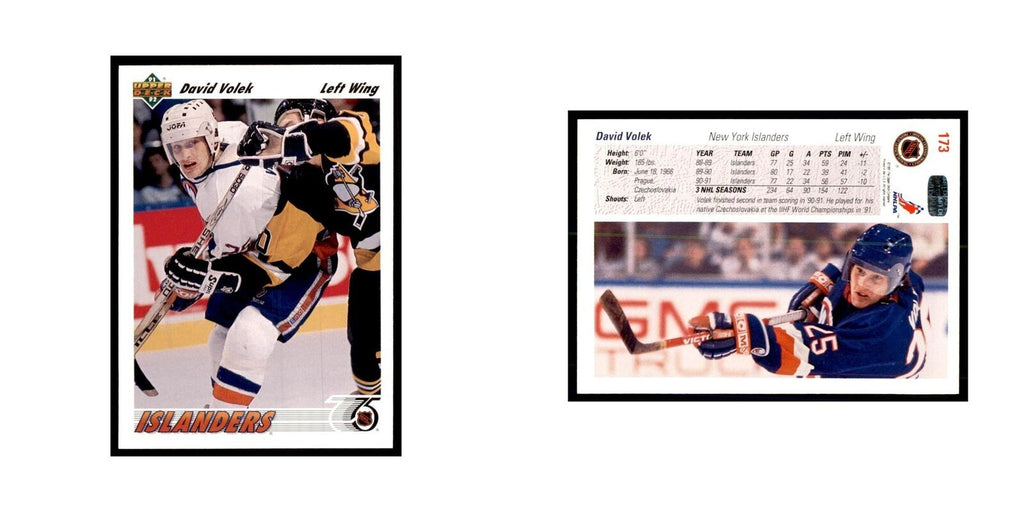 1991 Upper Deck David Volek Hockey Cards #173