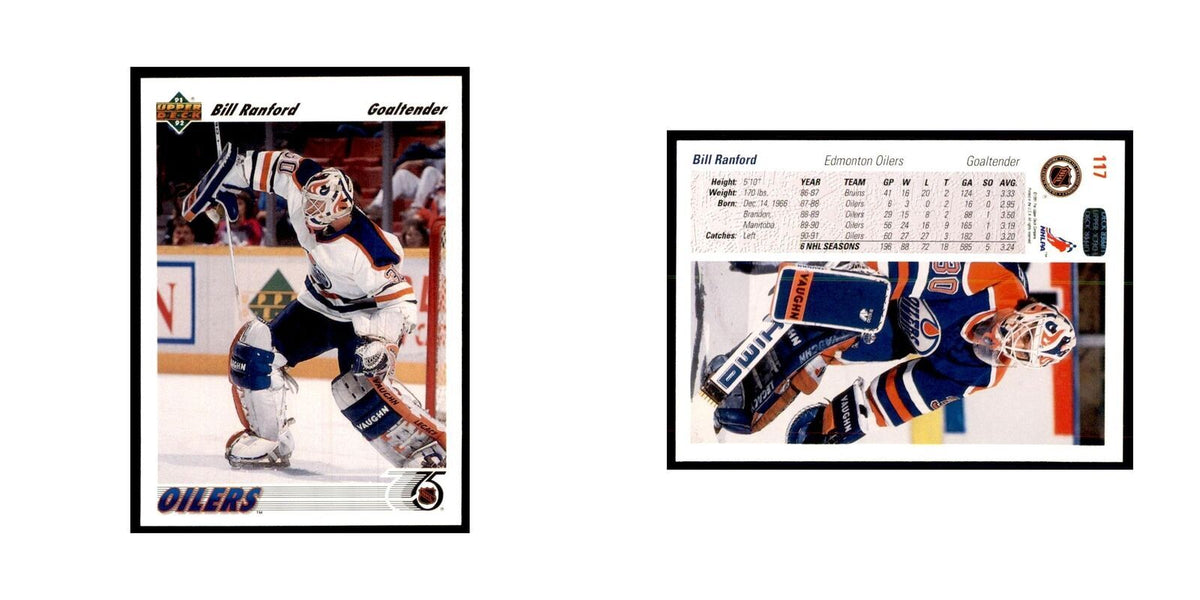 1991 Upper Deck Bill Ranford Hockey Cards #117