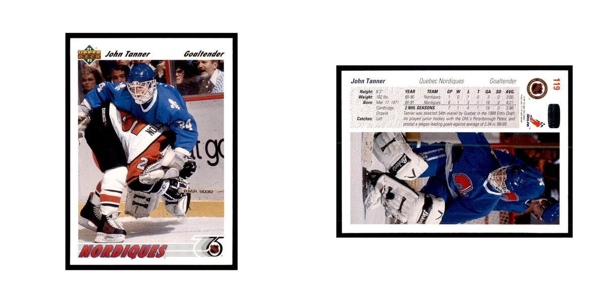 1991 Upper Deck John Tanner Hockey Cards #119