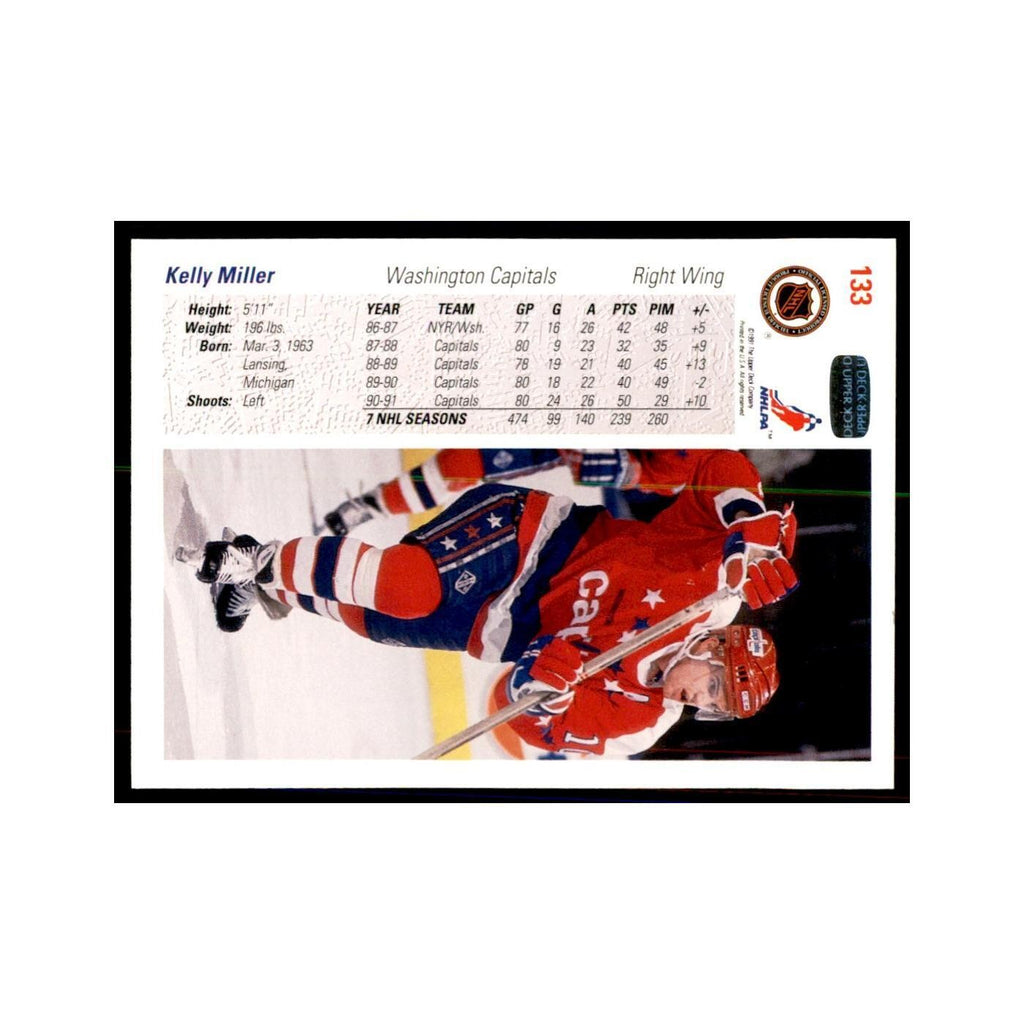 1991 Upper Deck Kelly Miller Hockey Cards #133
