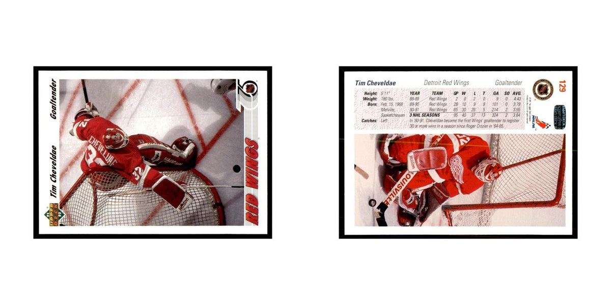 1991 Upper Deck Tim Cheveldae Hockey Cards #129